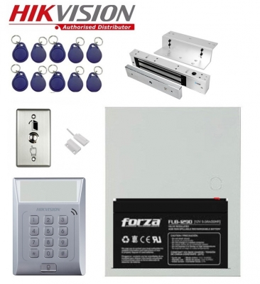 Kit C. Acceso Autonomo Hikvision K1t801m  (1 Puerta)  3000 Usuarios  Id Mifare