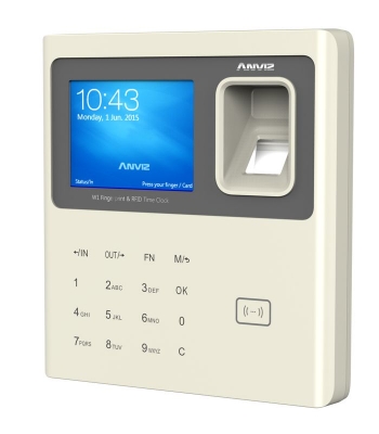 Anviz W1  Biometrico De Tiempo Y Asistencia Reloj