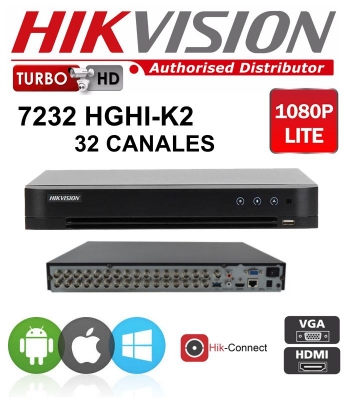 Dvr Hikvision Ds-7232 Hghi K2 32 Canales