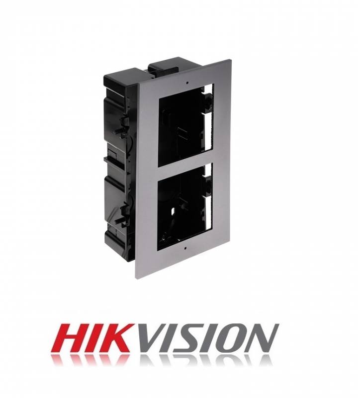 Ds-Kd-Acf2/Plastic. Caja Y Marco De Montaje De 2 Modulos  Frente Video Intercom  Portero Visor.