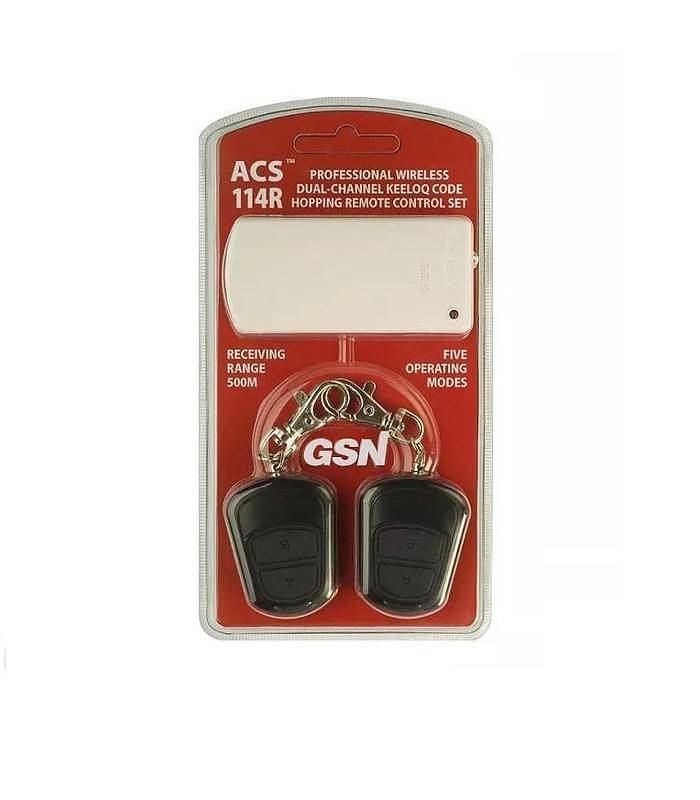 Kit Gsn  Acs 114R  Rx 2 Relay + 2 Tx   Alcance 500 Mts.