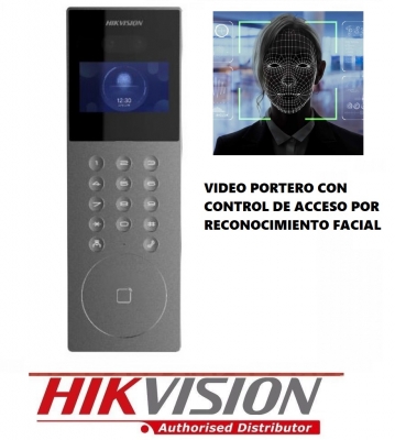 - Kd9203-e6 Frente Video Portero Para Edificios Y Condominios Con Control De Acceso Por Reconocimiento Facial - Hikvision