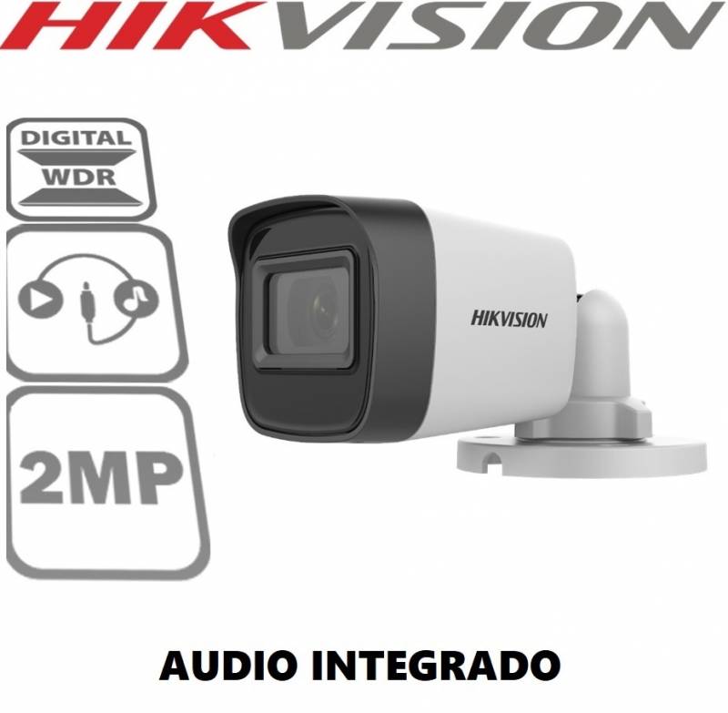 Ds-2Ce16D0T-Lpfs - Audio Integrado - 1080P - Bullet - Ip67 - 2.8Mm - Hikvision