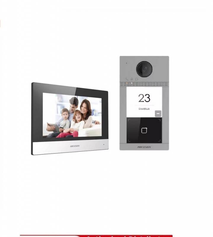 Ds-Kis604-P  Kit Video Portero Y Pantalla  Ip  - Hikvision