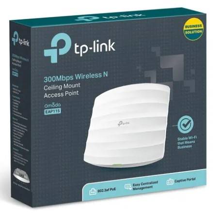 Tp-Link Eap115  Access Point Techo/Pared 2.4 Ghz 300 Mbps  - Incluye Fuente