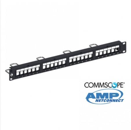 Patch Panel Amp Descargado Recto De 24 Posiciones Blindado Cat6A (760237046)