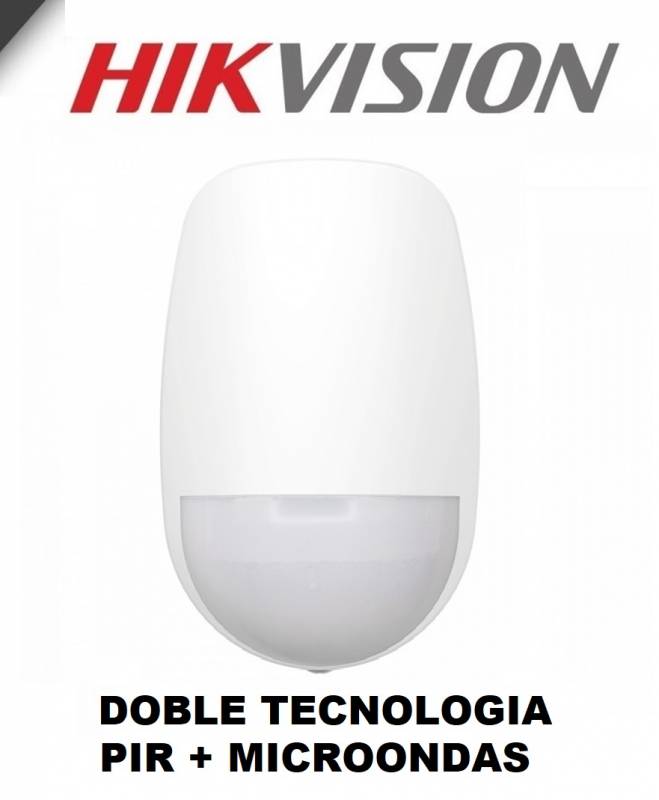 Doble Tecnologia - Ds-Pdd12-Eg2 - Pir + Microondas. Pets 30Kg - Rfl Integrada 1K,2K2,4K7, 5K6, 8K2 - Tamper - Hikvision