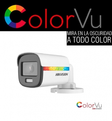 Hikvision Color Vu 10df8t-f - Bullet - Metal - 0.0003 Lux (f1.0, Agc On) - Wdr 130db - 1080p - 2.8mm -  Ip68