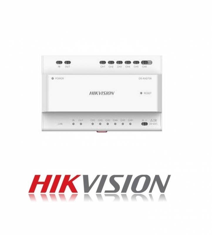 Sistema 2 Hilos Ds-Kad706-S Modulo Distribuidor  Para Frente A  Distribuidor  Pantallas Hikvision