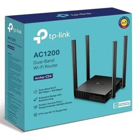 Tp-Link Router Archer C50 4 Antenas Wifi Doble Banda Ac1200 - 4Lan 10/100