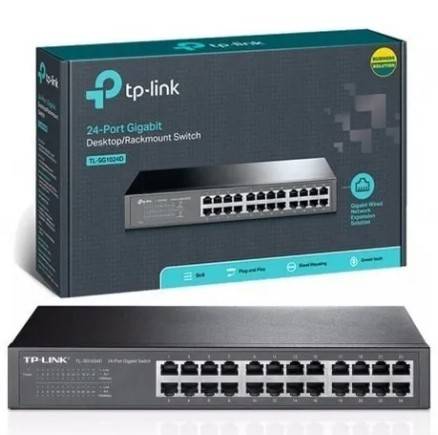 Tp-Link Tl-Sg1024De Switch 24 Puertos Giga Administrable Rackeable