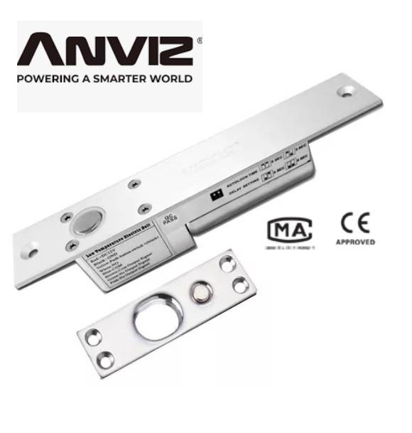 Cerradura De Perno Anviz Ael201  Pb-1065Ad Zcp-205Mtd - Corriente De Trabajo: 650 Ma  Y En Reposo: 250 Ma - Fuerza De Retención: 1.000 Kg