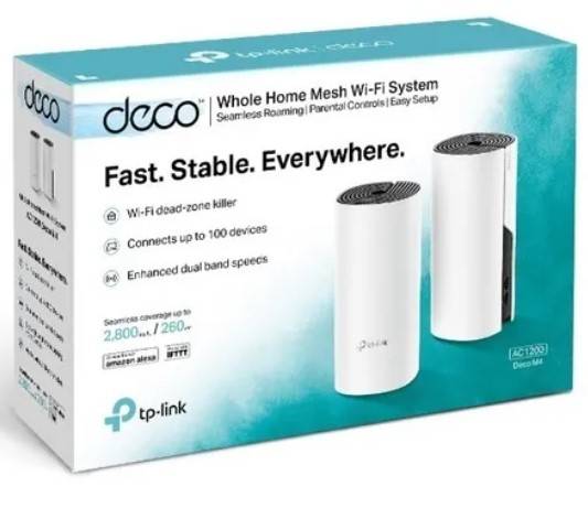 Tp-Link  Deco M4-2 Dos Access Point Mesh Wifi Ac1200 2 Lan Gigabit