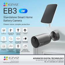 Ezviz Eb3 3Mp Panel Solar Incluido - Wifi - Bateria 5200 Mah - Colorvu - Deteccion Humana - Audio 2 Vias - Ip66 - Cs-Eb3/Sp-R200 Bc1C
