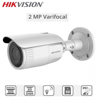 Hikvision Ds-2cd1623g0-i  Varifocal  2.8mm-12mm  Camara Ip Bullet - 1080p -  Ip67