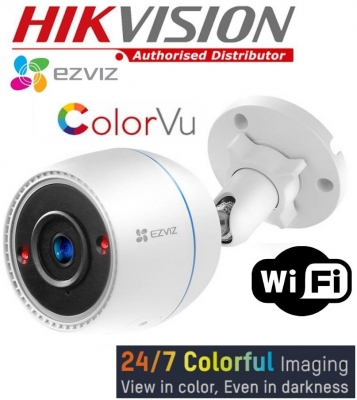  Camara Ip Cs-c3tn Color Vu   Ezviz  1080p - 2.8mm 105Â°  - Wifi  - Audio - Slot Sd - Ip67 - Ir 30ms - Cv310 -  Cs-c3tn-a0-