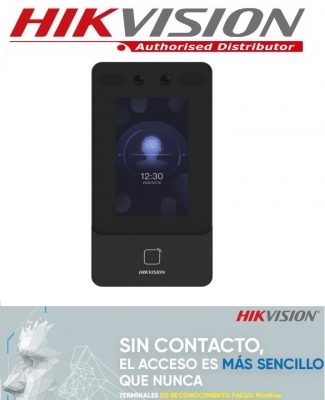 Ds-k1t342mx  Reconocimiento Facial  + Rfid Mifare  Control De Acceso  -tcpip - 1500 Rostos Y 3000 Targetas  - Minmoe  Hikvision