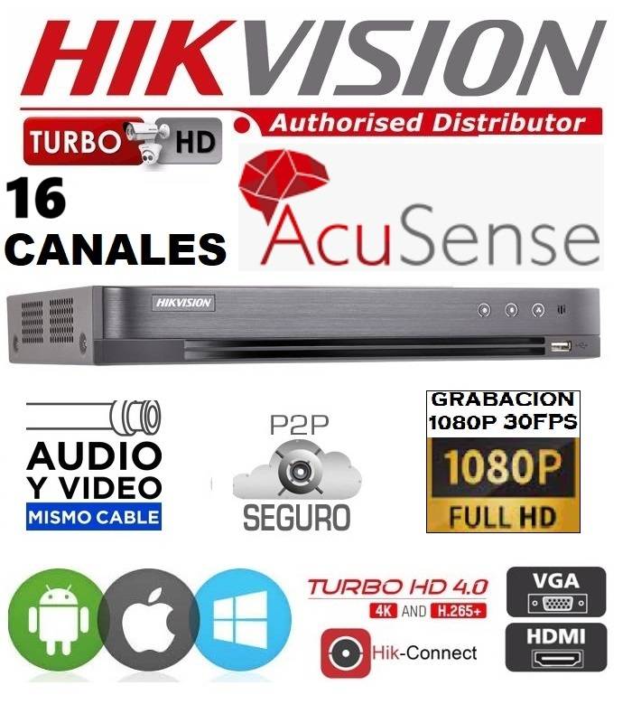 Dvr Hikvision 7216 Hqhi M1/Fa