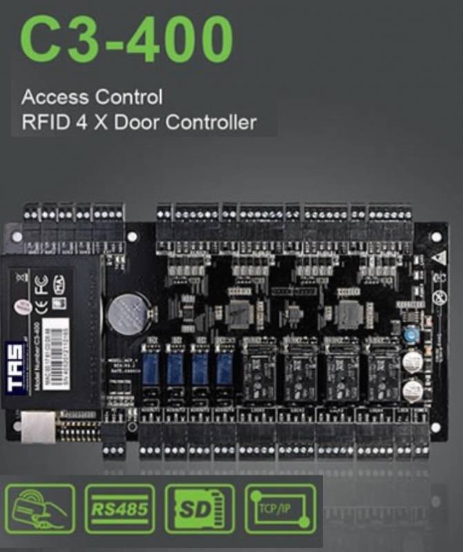 Zkteco C3-400 Controlador De Acceso De 4 Puertas