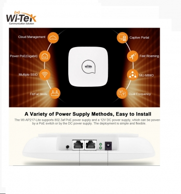 Wi-tek Wi-ap217-lite Access Point Para Montaje En Cielorrasos Con Administracion Centralizada