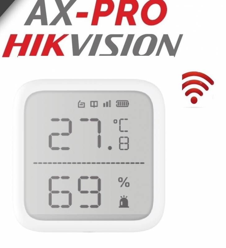 Ds-Pdtph-E-Wb Ax Pro - Detector De Temperatura  Con Rango De -35 A 99 Grados C. Y Humedad - Inalambrico - Hikvision -