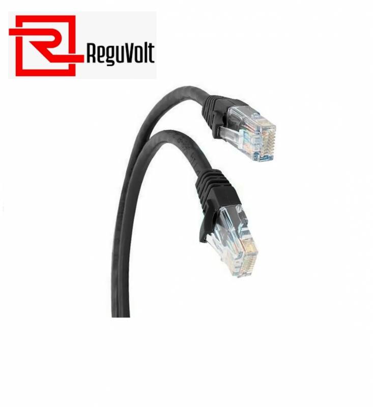 Reguvolt Rv-Pcord6-5  Utp Cat6 Patch Cord, Cu,Pvc - 5M, Negro