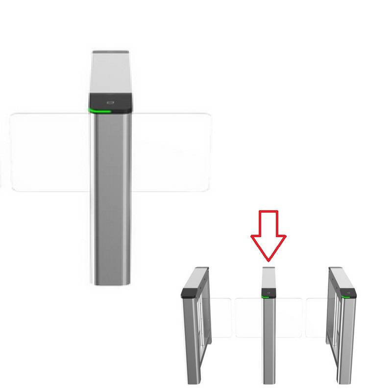 Ds-K3B220Lx-M(O-Std) Swing Barrier  Central - Sin Controladora Ni Lectora - Se Debe Adicionar Ademas 2 Puertas Batientes- Hikvision