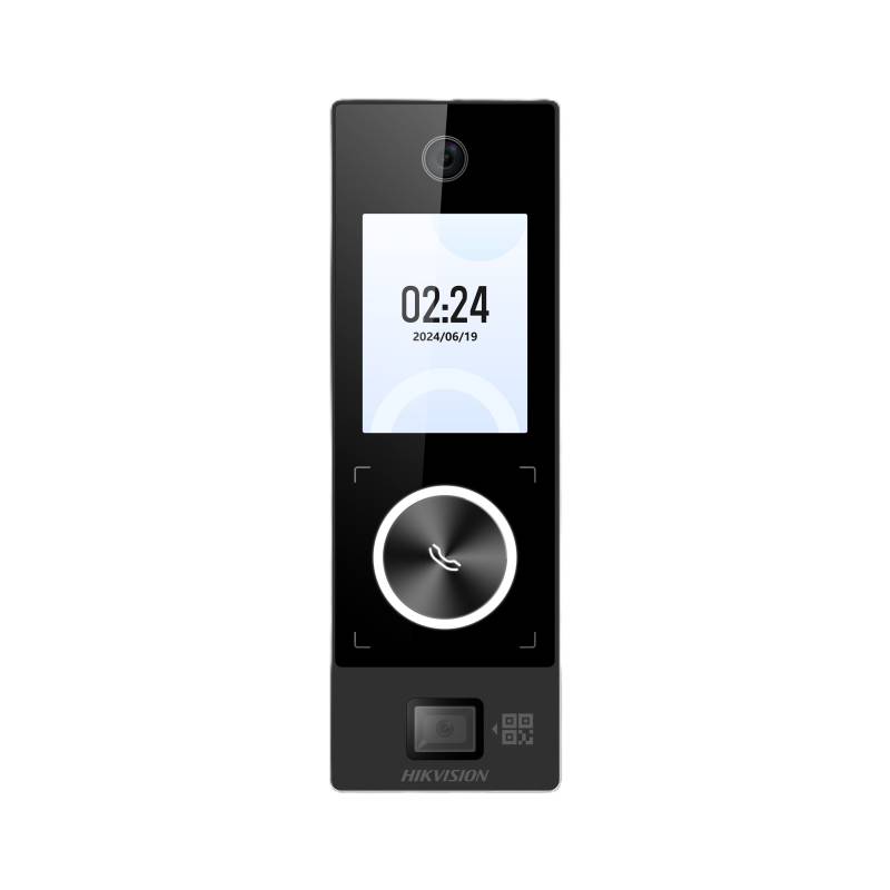 Ds-K1T323Mbwx-Qre1 - Control De Acceso Minmoe Wifi & Poe - Botón De Llamada Y Lector De Qrs Fisico / Facial / Tarjeta Rfid Mifare / Ip65