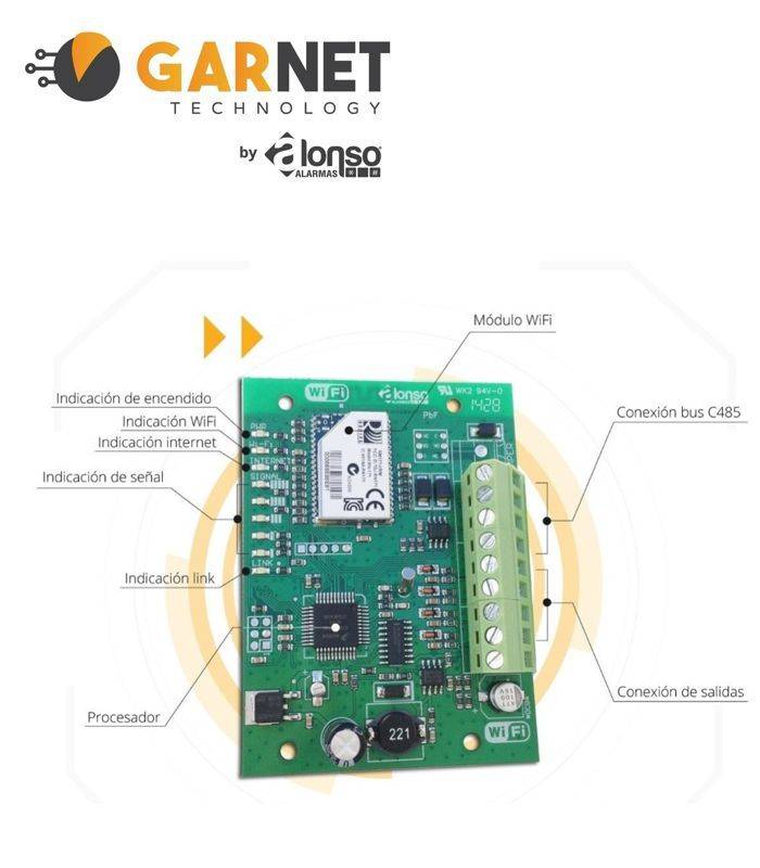 Ip-500G -  Garnet By Alonso Modulo De Conexion Ip Wifi