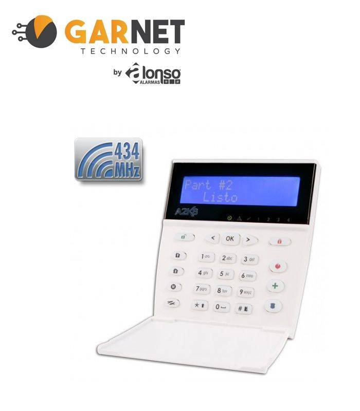 G-Lcd732Rf Garnet By Alonso Teclado Con Receptor  434 Mhz Integrado