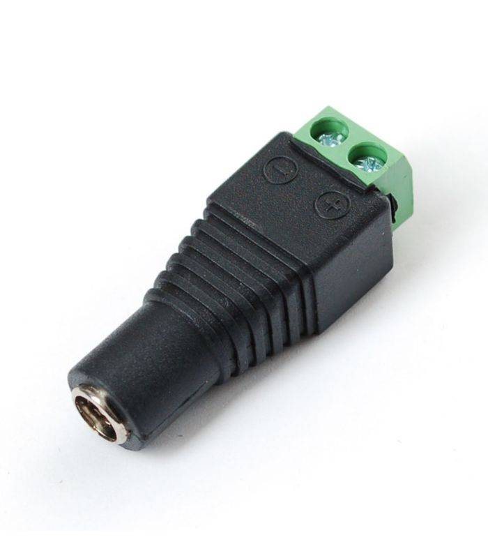Conector  Dc Plug Hembra  Plug - Alimentacion Con Bornera 12 V 2.1Mm